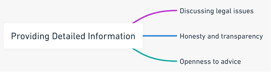 Providing Detailed Information for Legal Consultations